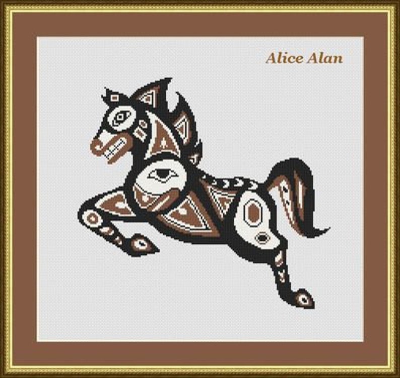 Black Horse Counted Cross Stitch Pattern Needlecraft Embroidery Chart Printable Pdf Pattern Color Symbols Diy Dmc Color Craft Supplies Tools Patterns Deshpandefoundationindia Org