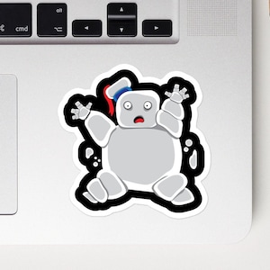 Marshmallow Man Sticker, Mini Stay Puft, Ghostbusters Sticker, Mini Marshmallow, Funny Sticker, Car laptop water bottle Decal, Halloween