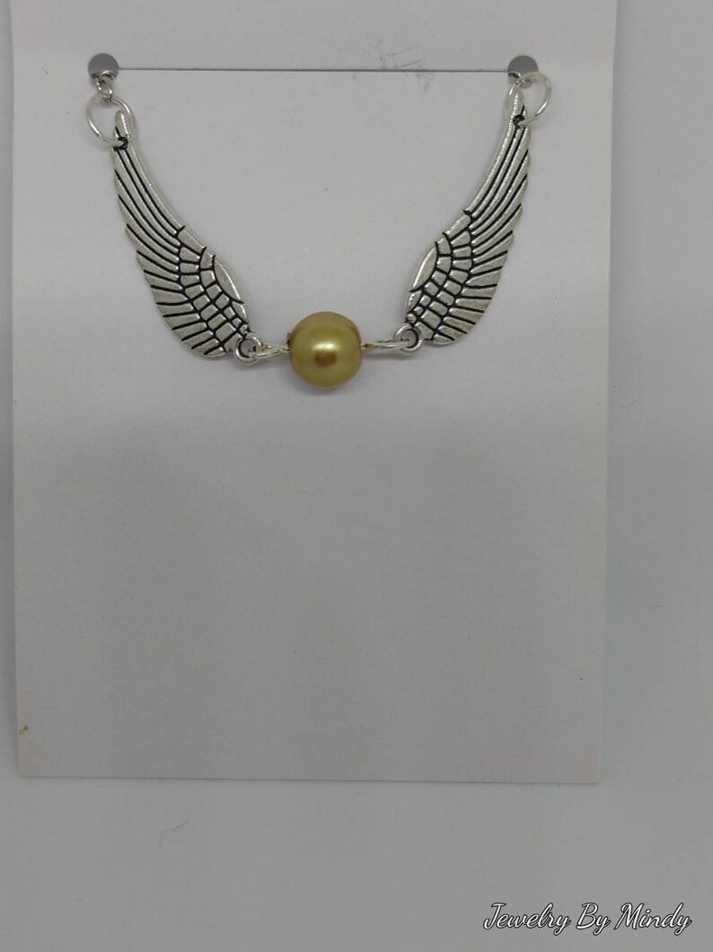 Flying Golden Ball Necklace image 4