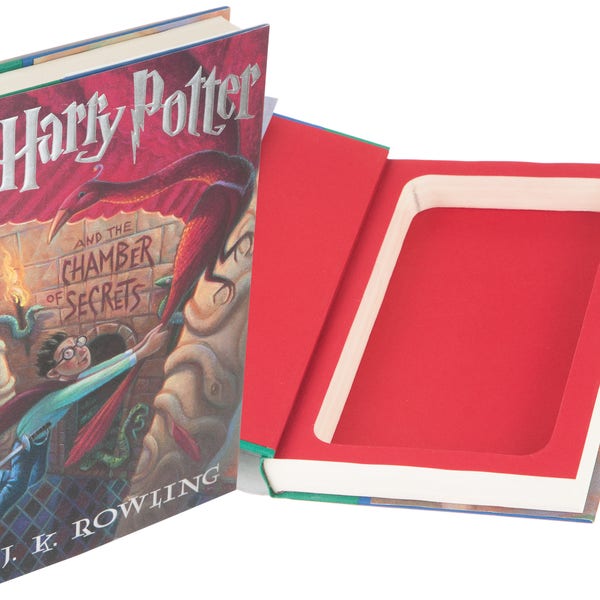 Hollow Book Safe - Harry Potter and the Chamber of Secrets by J.K. Rowling (Magnetic Closure)