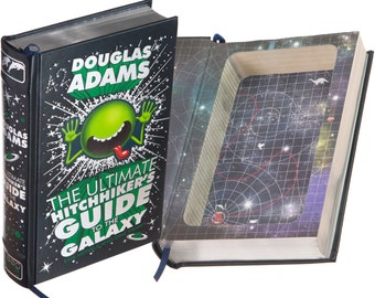 Hitchhiker's Guide to the Galaxy Book Safe – Magnetic Hollow Book