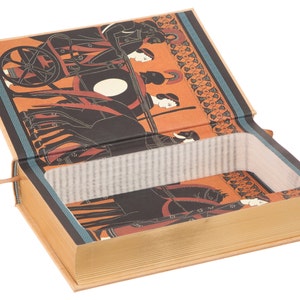Book Safe The Iliad and the Odyssey by Homer Magnetic Closure Leather bound Hollow Book Safe image 2