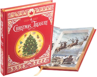 A Christmas Treasury Hollow Book Safe (Leather-bound)