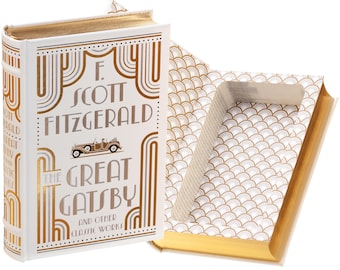 Hollow Book Safe - The Great Gatsby by F. Scott Fitzgerald (Leather-bound) (Magnetic Closure)