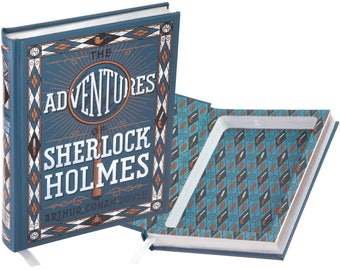 Hollow Book Safe - The Adventures of Sherlock Holmes de Arthur Conan Doyle (encuadernado en cuero) (Cierre magnético)
