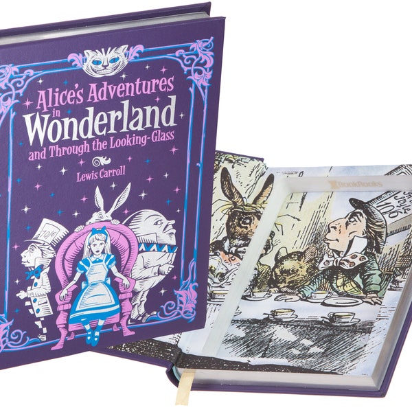 Hollow Book Safe - Alice's Adventures in Wonderland by Lewis Carroll (Leather-bound) (Magnetic Closure)