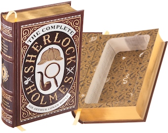 Hollow Book Safe - Sherlock Holmes by Sir Arthur Conan Doyle (Leather-bound) (Magnetic Closure)