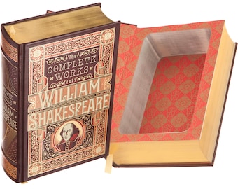 Grote boekenkluis - William Shakespeare - leergebonden holle boekenkluis met magnetische sluiting