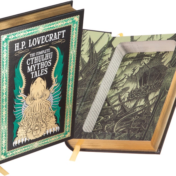 Hollow Book Safe - H.P. Lovecraft - The Complete Cthulhu Mythos Tales (Leather-bound) (Magnetic Closure)