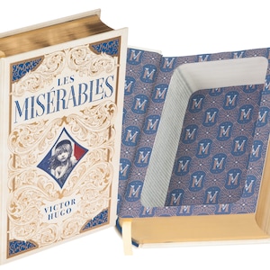 Hollow Book Safe - Les Miserables by Victor Hugo (Leather-bound) (Magnetic Closure)