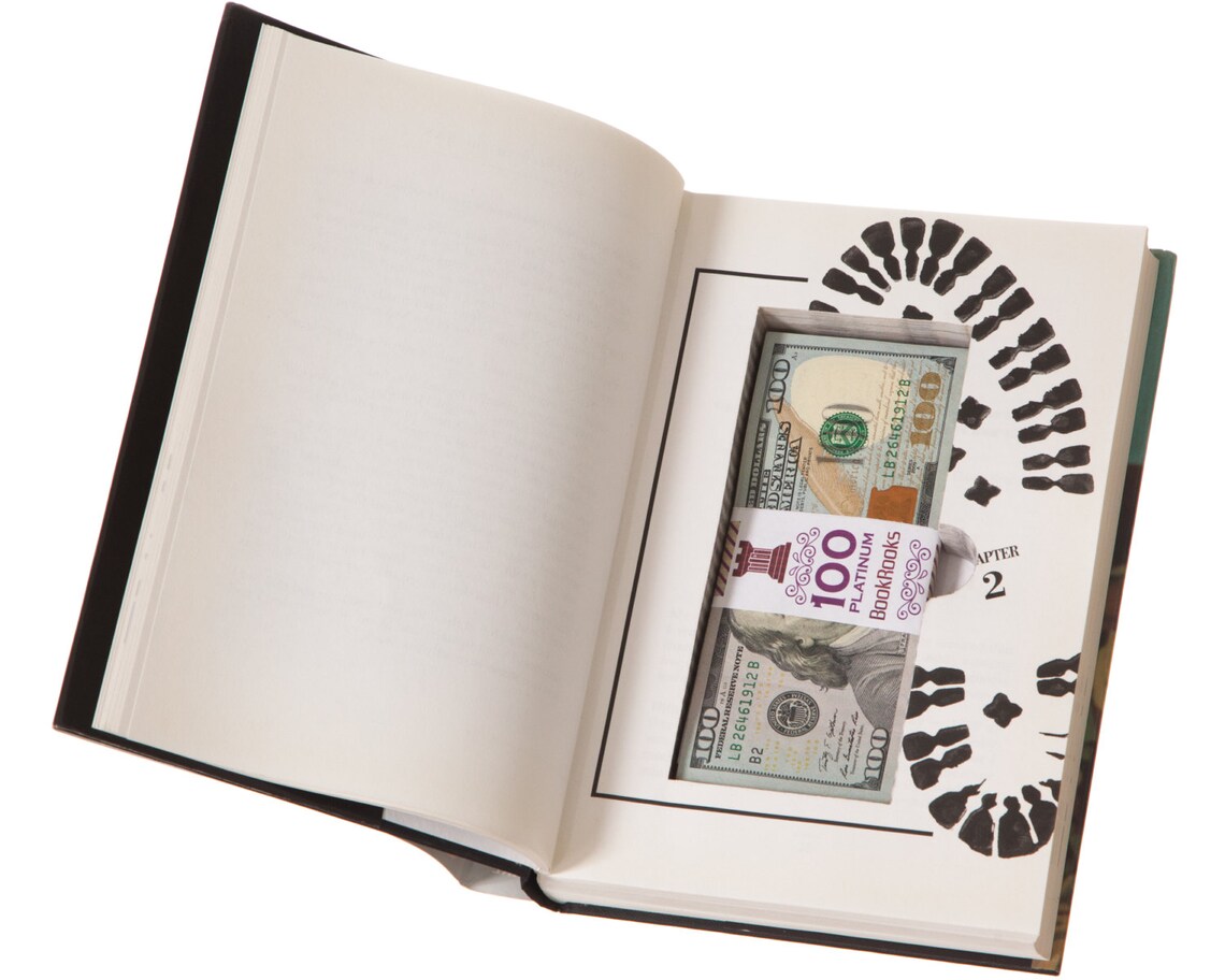 RealBook Cash Box with Closure 2 Pack Titles Etsy