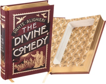 Hollow Book Safe - The Divine Comedy by Dante (Leather-bound) (Magnetic Closure)