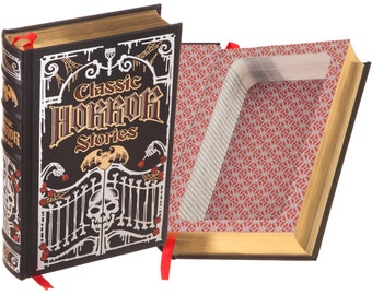 Hollow Book Safe - Classic Horror Stories (Leather-bound) (Magnetic Closure)