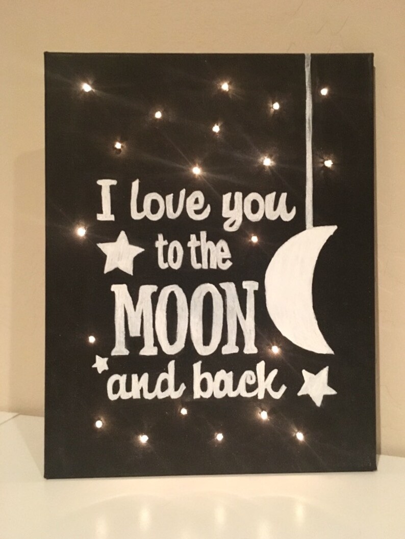 Diy Kit Light Up Canvas Chalkboard Create Your Own Craft Image 0