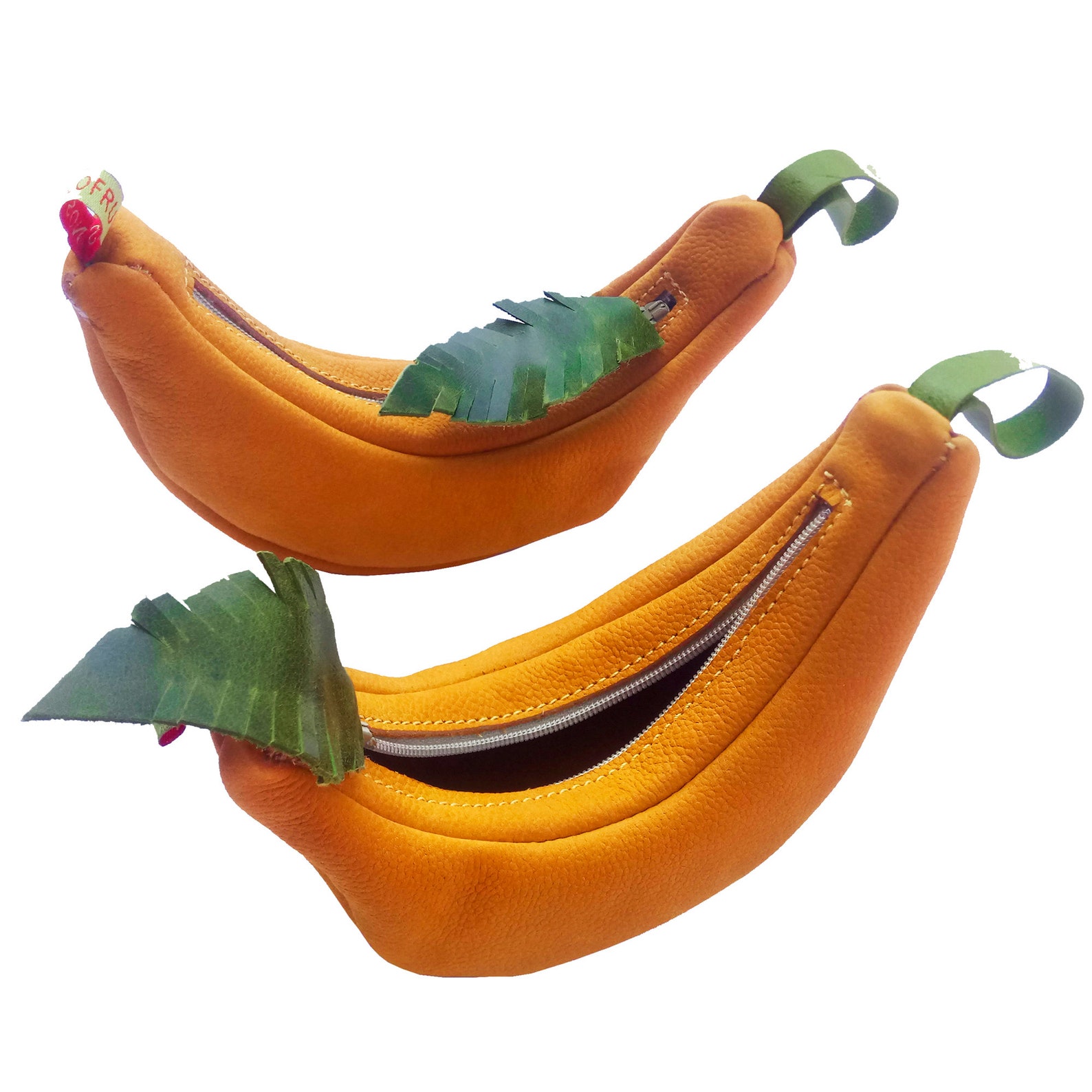 BANANA PURSE LEATHER Craftworkoriginal Unisex Gift Etsy Israel