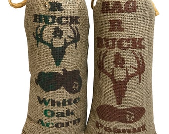 Bag R Buck White Oak Acorn and Peanut Butter Flavor Combo 8lbs Packer Bags Deer Attractant