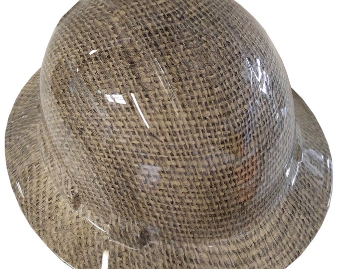 Custom Hydro Dipped Hard Hat Burlap Full Brim Ridgeline