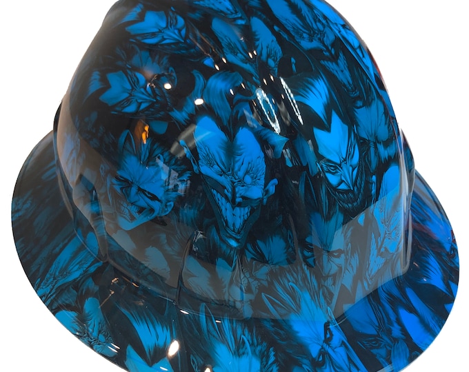 Custom Hard Hat Oriental Blue Joker SL Series Full Brim