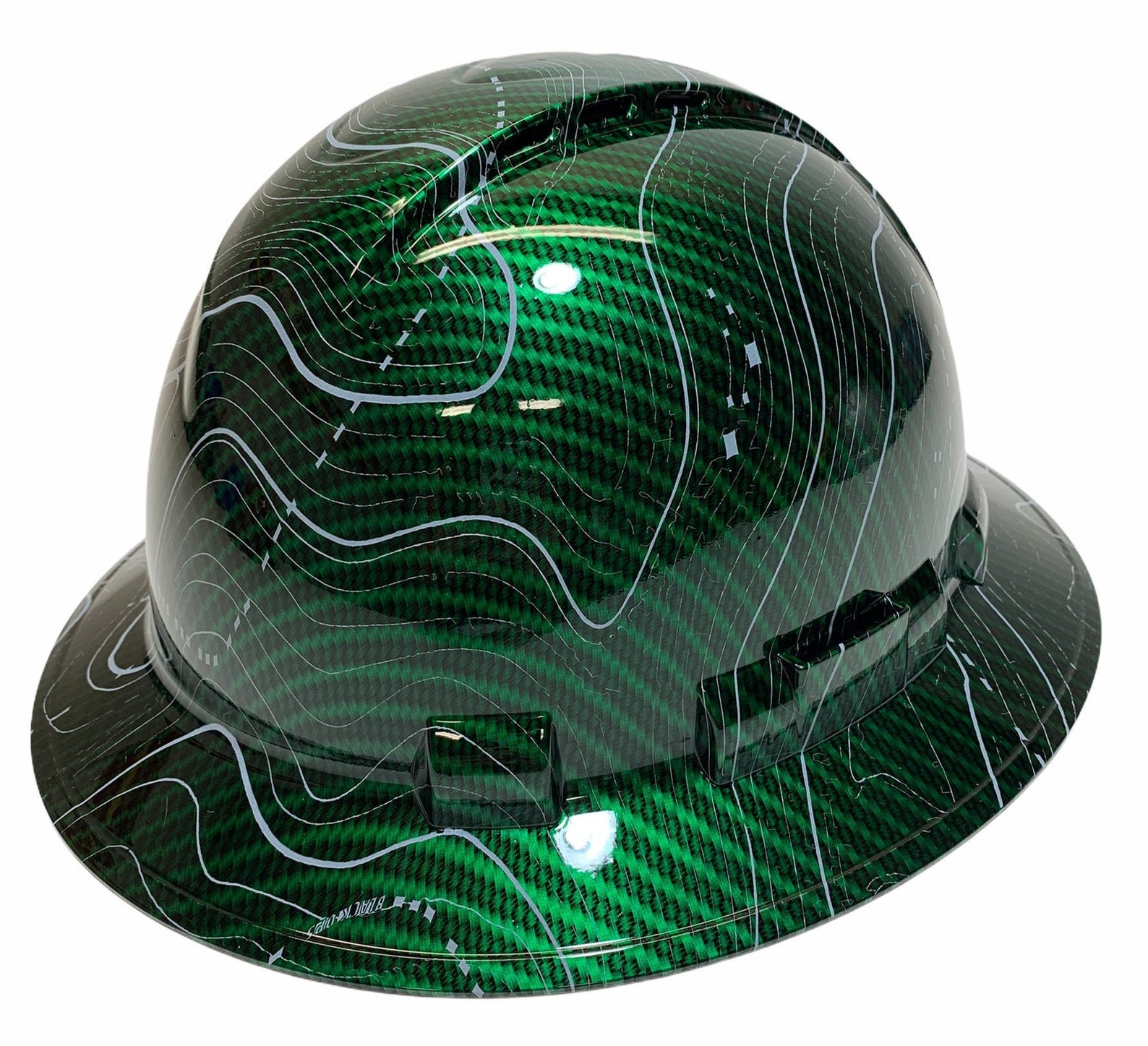 Custom Hard Hat Vented Green Kandy Carbon Fiber Black Ops Etsy UK