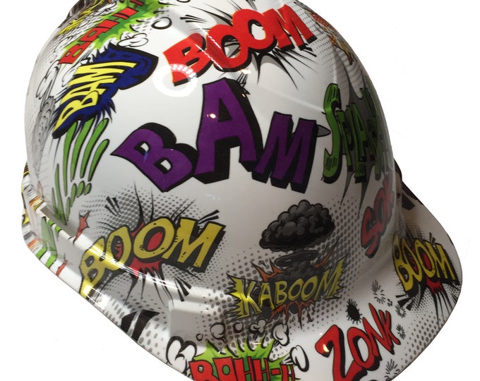 Hard Hat Ridgeline Cap Style Custom White Kaboom