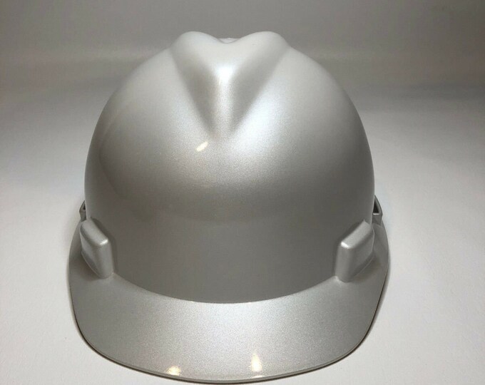 Custom Painted MSA Cap Style Pearl White