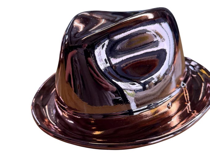 Mike's Ralphie Fedora Pro Lid Custom Chrome Rose Gold Pro Lid novelty helmet