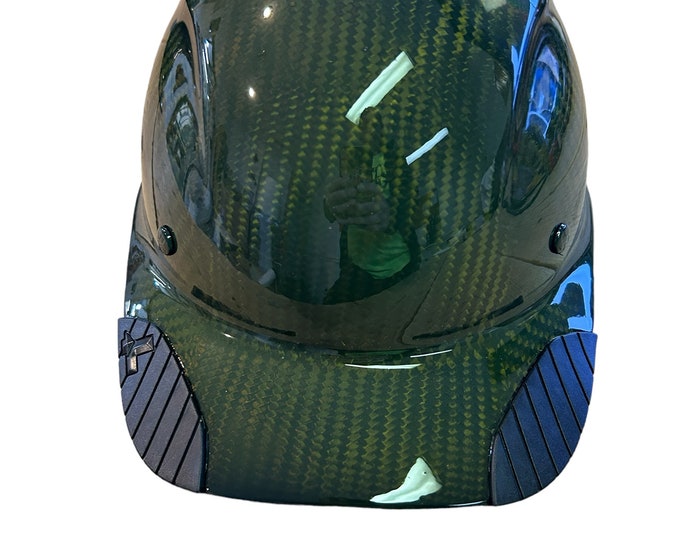 Custom Hydro Dipped  Translucent Lime Gold Lift Dax Carbon Fiber HDCC-17KG Cap Style HardHat