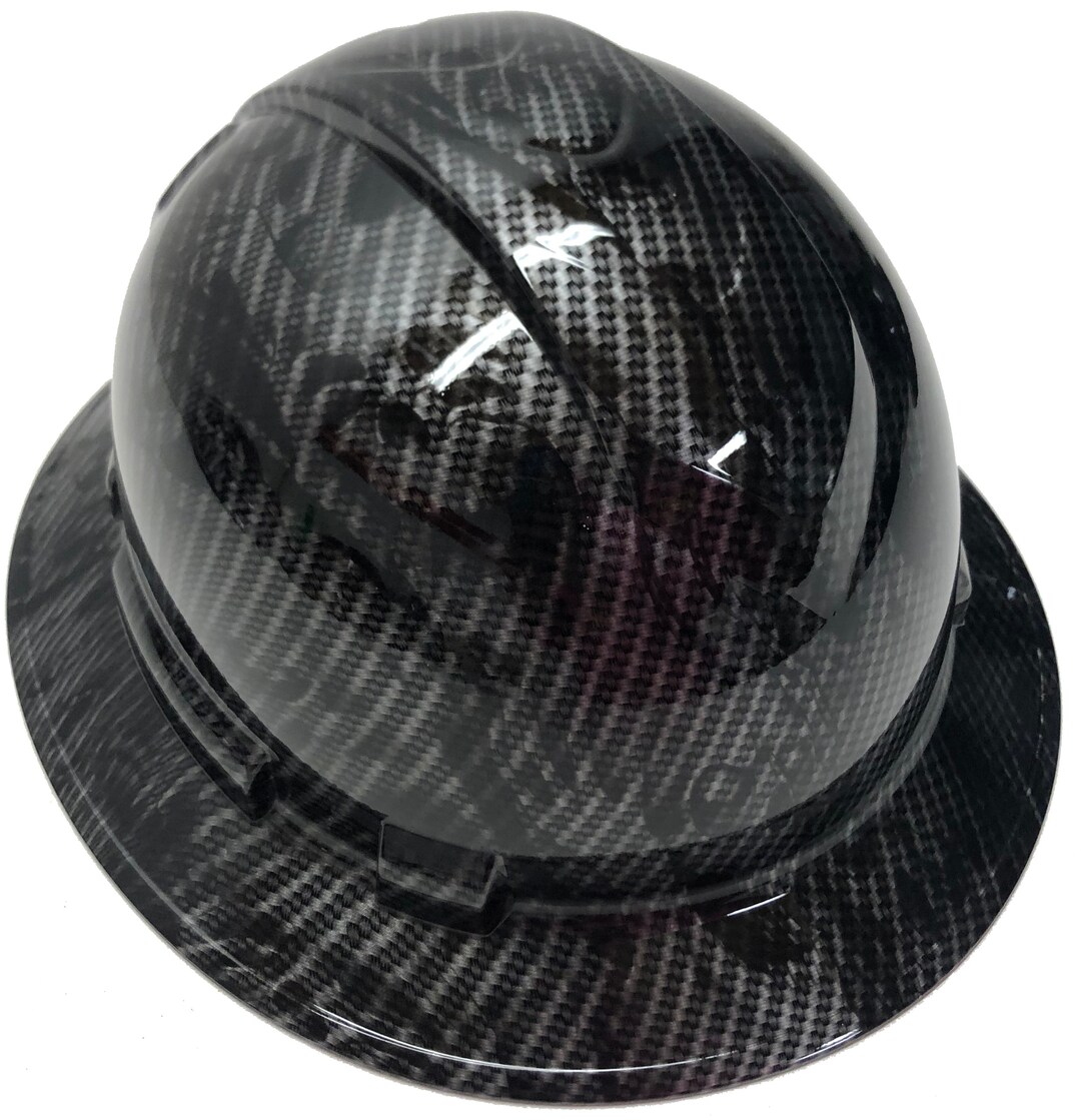 Custom Hydro Dipped Hard Hat Carbon Fiber No Evil Skulls Full Etsy