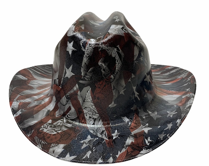 Custom Western Outlaw American flags Naughty Boy series Cowboy Hat