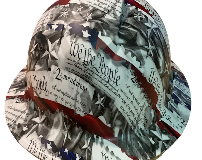 Hydro dip Hard Hat Vented We The People Pyramex Ridgeline Protective