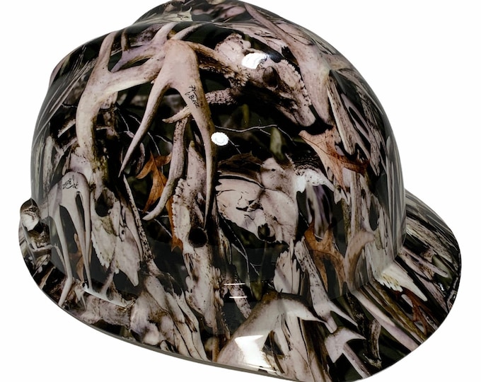 Hard Hat MSA V-Gard Cap Style Custom Camo Bonz Hydro Dipped