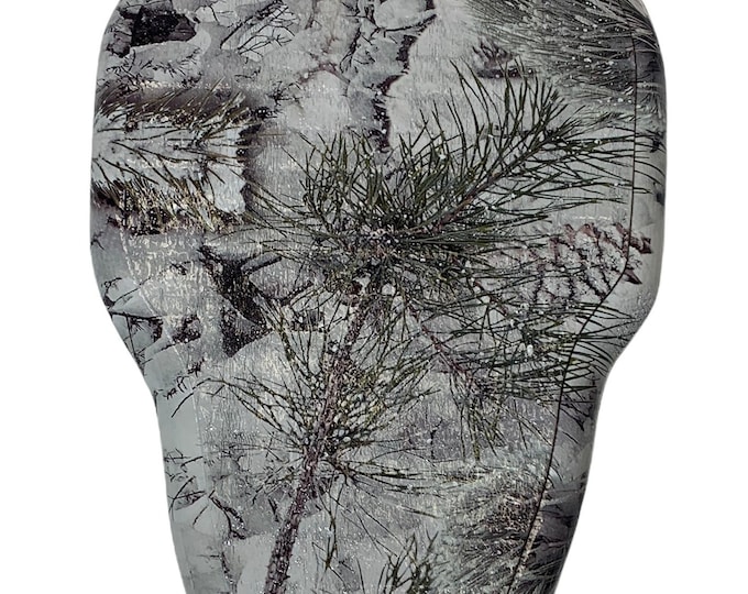 EuroRax rustic White Thunder Mountain Camo distressed plaque