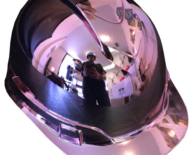 Custom Hard Hat Purple Chrome Ridgeline Cap Style