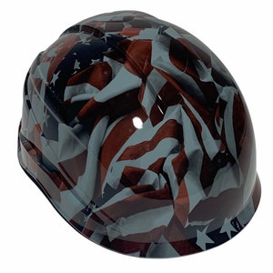 Casque de protection pour grimpeur Pyramex Ridgeline XR7 Hydro plongé drapeaux personnalisé