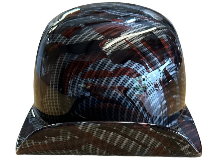 Custom Hydro Dipped Carbon Fiber American Flags 2.0 Mikes Pro Lid novelty helmet