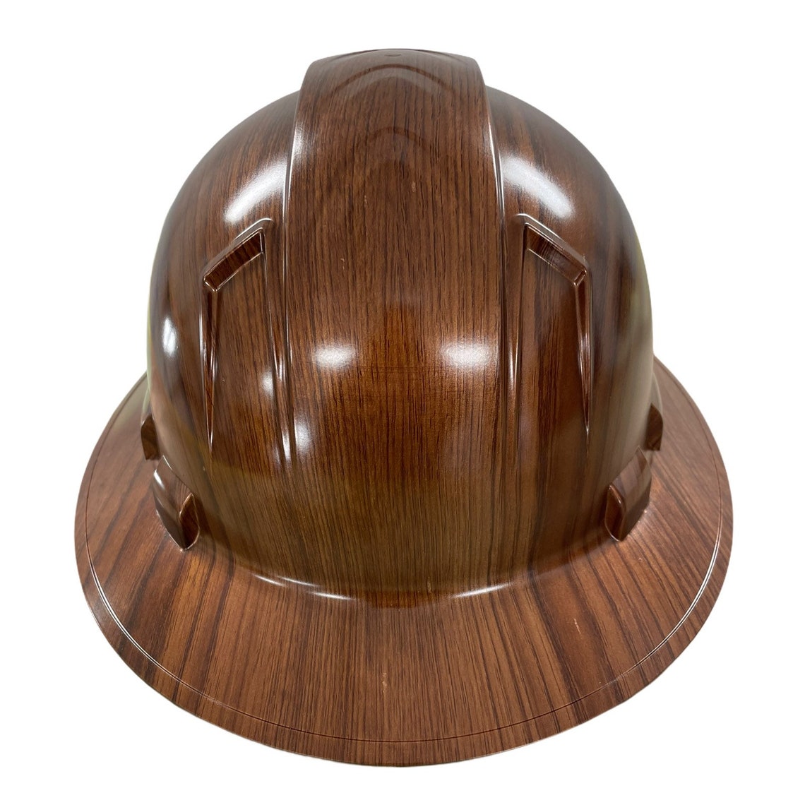 Custom Hard Hat Copper wood grain Full Brim Ridgeline Etsy