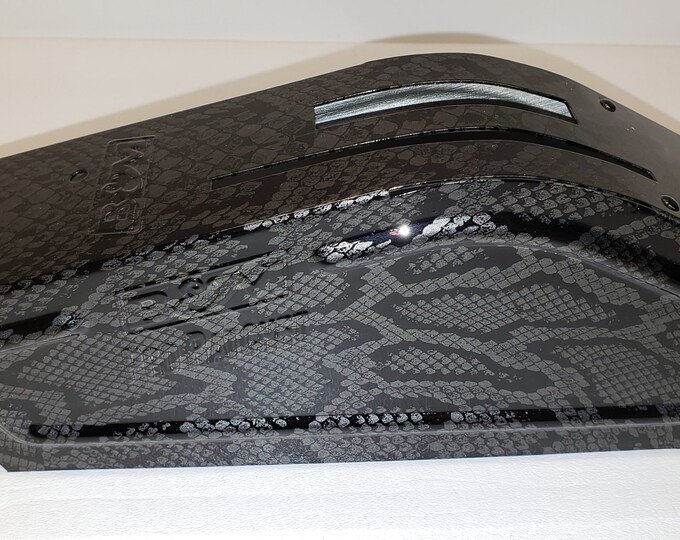 Custom B&M Shifter Cover Snake Skin  Hydro dipped 80821