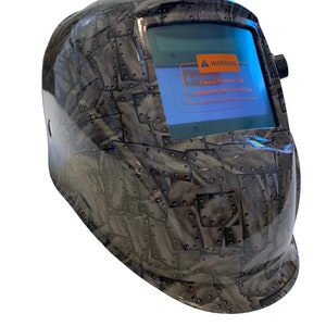Hydro Dipped Custom Schweißhelm AUTO DARK WHAM10 Serie Metall Nieten