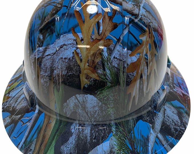 Hard Hat Ridgeline Full Brim Vented Custom Light Blue Vista Camo