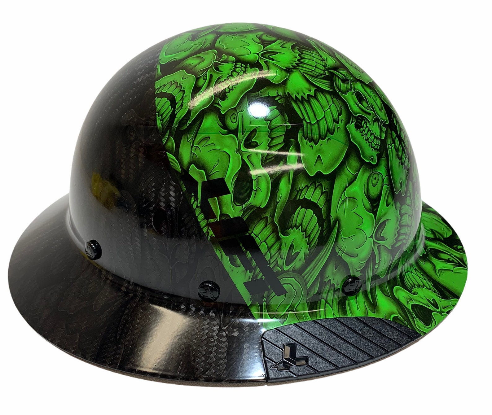 Custom Hydro Dipped Black and Alien Green Insanity Skulls Lift Etsy