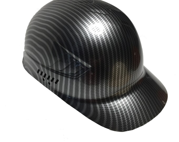 Custom Hydro Dipped Block Carbon Fiber Bump Cap