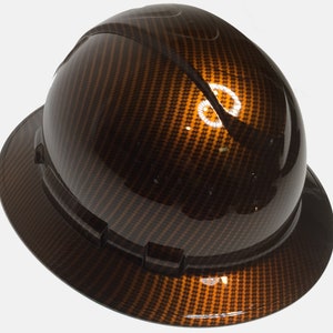 Elmetto personalizzato Rame Kandy in fibra di carbonio Hydro immerso a tesa intera Ridgeline