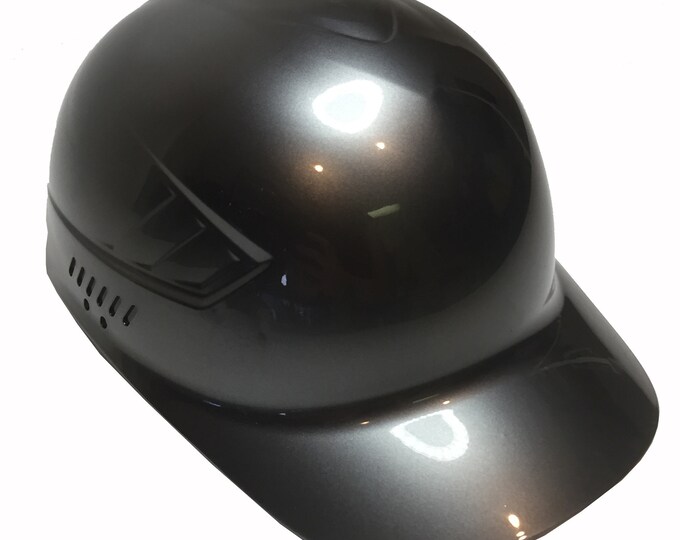 Custom Painted Metallic Graphite Bump Cap