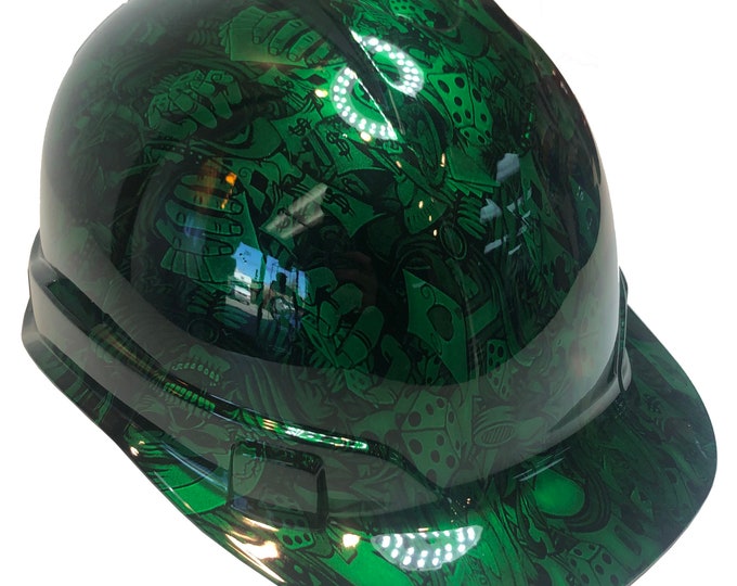 Custom Hydro Dipped Ridgeline Cap Style Green Kandy Gambler