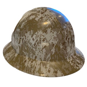 Hydro Dip Desert Digital Camo SL Series Full brim Hard Hat