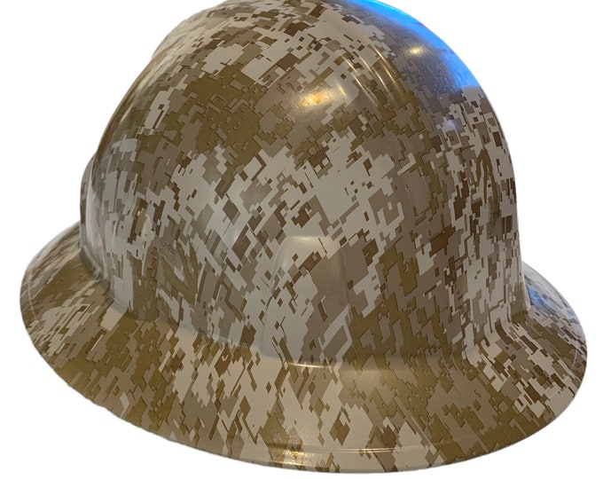 Hydro Dip Desert Digital Camo SL Series Full brim Hard Hat