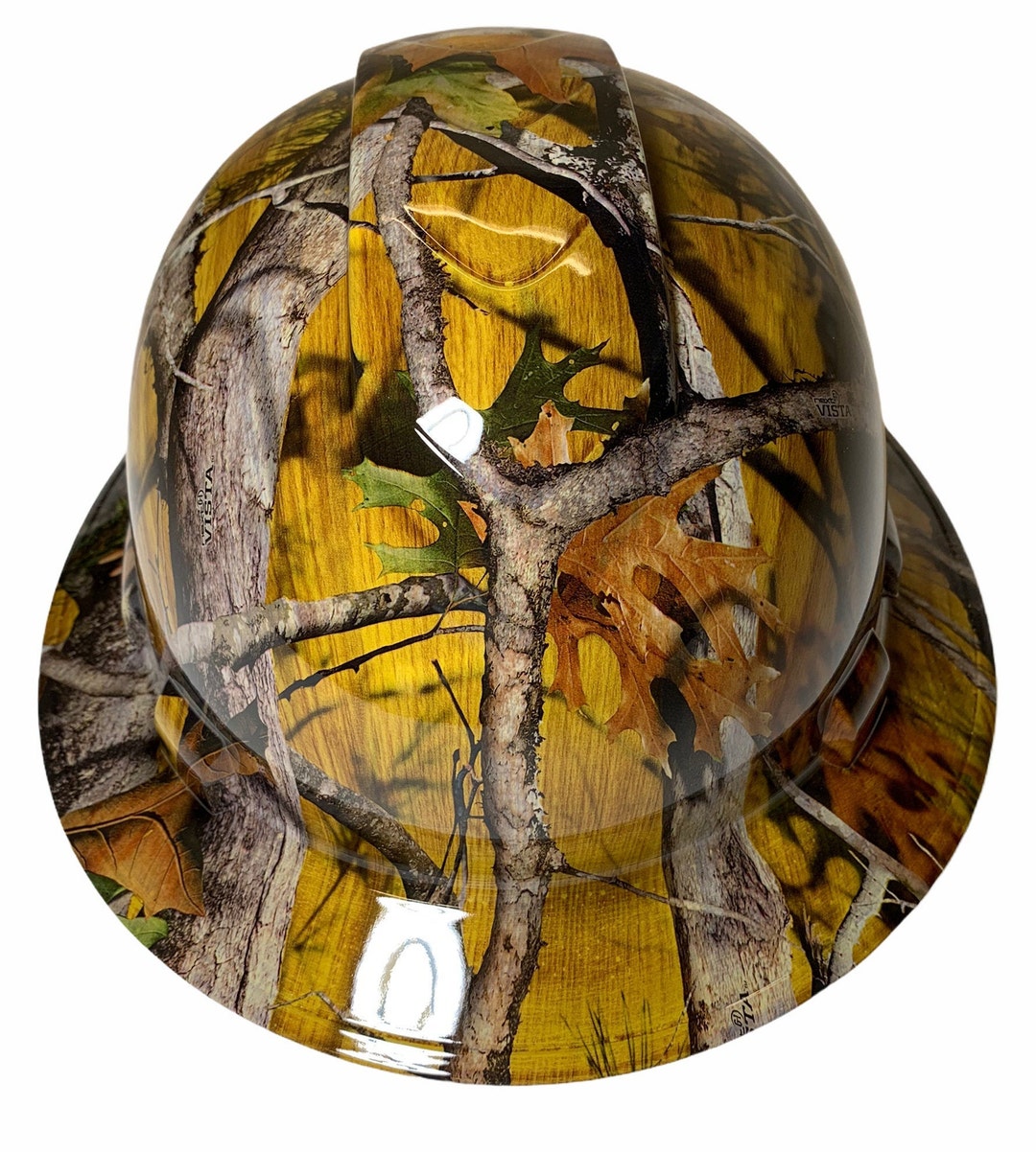 Hydro Dip Hard Hat Yellow Oak Vista Camo Pyramex Ridgeline Protective