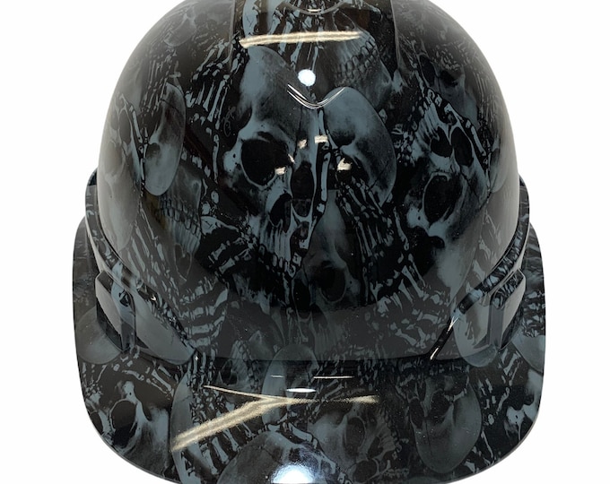 Hard Hat Hydro Dipped Ridgeline Cap Slate Gray No Evil Skeleton's