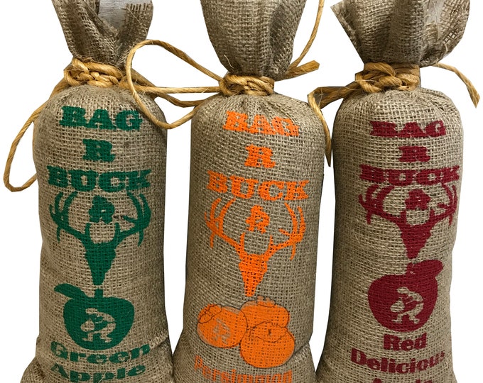 Bag R Buck Red Apple Persimmon and Green Apple 3 Flavor Combo 12lbs Packer Bags Deer Attractant