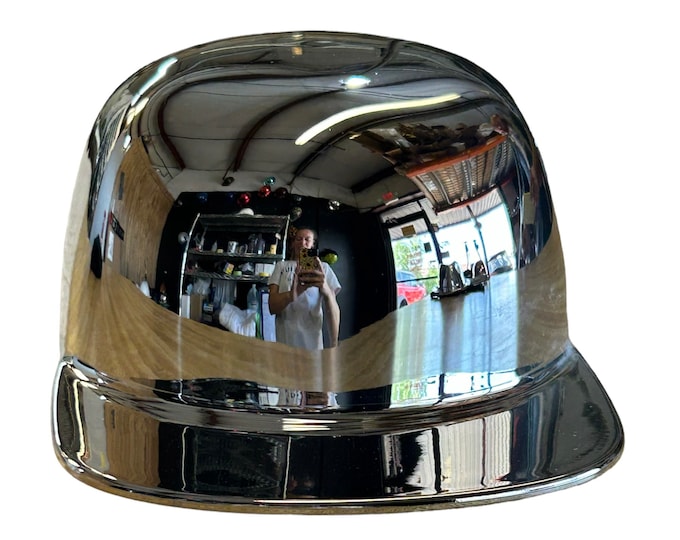 Mike's Pro Lids Custom Chrome Flatboy novelty helmet